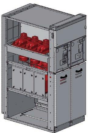 SDM Unidade isolante com medição com interruptor de manobra-seccionador Isolador à esquerda Isolador à direita Unidades disponíveis na largura 750 mm.