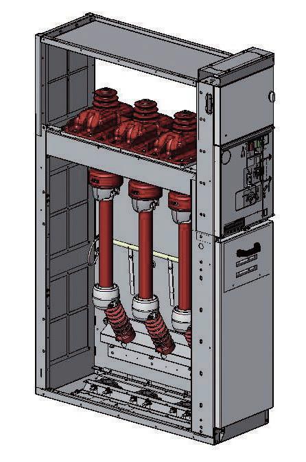 2. Unidades típicas SFC Interruptor de manobra-seccionador com fusíveis Unidades disponíveis nas larguras 375 mm, 500 mm e 750 mm.