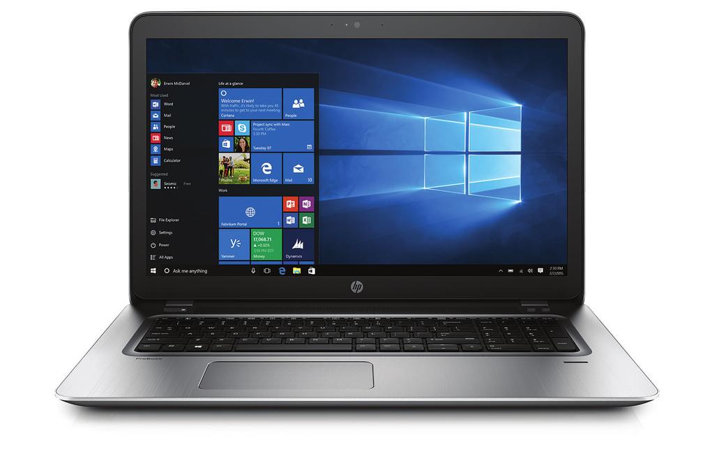 Folheto de especificações Notebook HP ProBook 470 G4 Equipado para produtividade, o HP ProBook 470 disponibiliza recursos de desempenho e segurança essenciais para a força de trabalho atual.