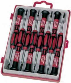 Precision screwdriver set for TX screws Juego de destornilladores de precisión para