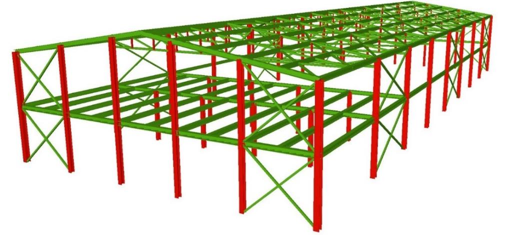 foi realizada no Novo Metal 3D com o propósito de obter de modo preciso e automático as quantidades de aço necessárias para a execução do projeto.