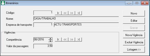 3 CADASTRO DE EMPREGADOS E ESTAGIÁRIOS As configurações da guia VALE TRANSPORTE serão válidas para os cadastros de empregados e estagiários. 3.1 Acesse o menu ARQUIVO, clique em EMPREGADOS; 3.