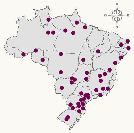 2012-74 cursos de graduação em Engenharia Florestal, oferecidos por 60 instituições de ensino superior.