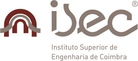 Instituto Superior de Engenharia de Coimbra Departamento de Engenharia Informática e de Sistemas Classificação de