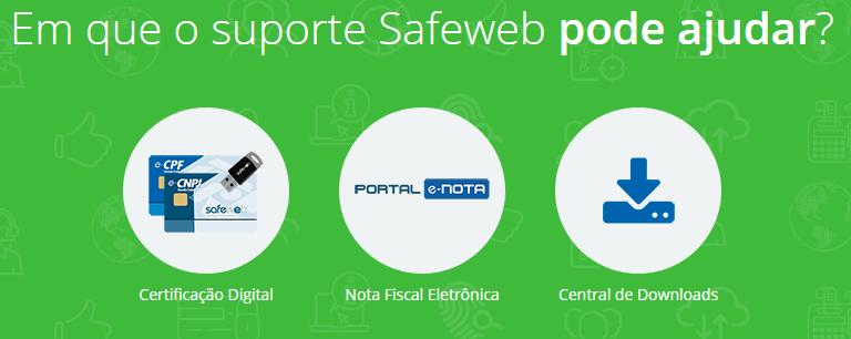 Download do Safenet Para que você possa utilizar o certificado digital com Token é preciso ter a aplicação SafeNet instalada no computador.