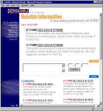 Menu Boletim on-line Manchetes Notícias Correntes Consulta Temas : Principal Matérias Leitura Consulta Matéria por consulta Correntes por Tema A opção Principal do módulo Gestor permite navegar até a