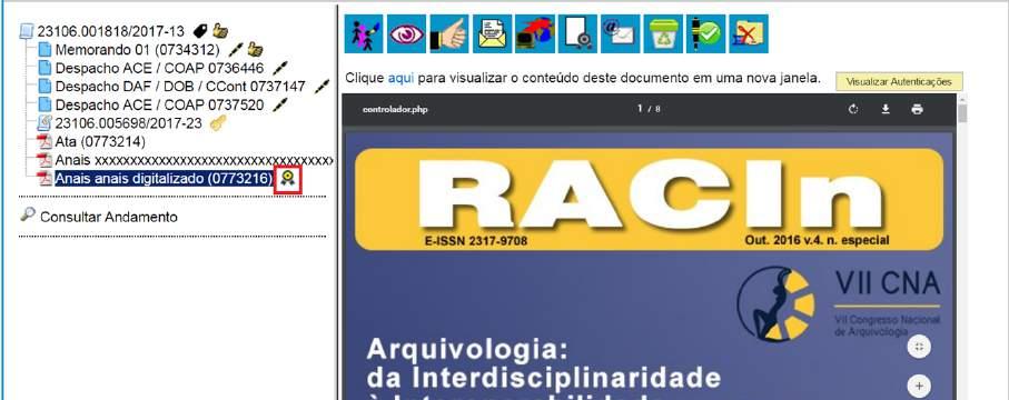 unidade de protocolo o campo não aparecerá). Este campo permite reabrir o processo em unidades cuja tramitação já esteja concluída.