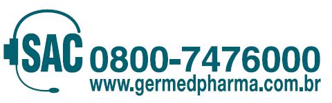 DIZERES LEGAIS Registro MS nº. 1.0583.0716. Farm. Resp.: Dra. Maria Geisa Pimentel de Lima e Silva CRF - SP nº. 8.082 Registrado por: GERMED FARMACÊUTICA LTDA Rod.