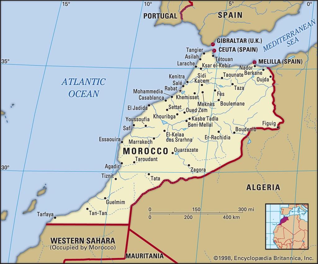 Marrocos, aspectos geopolíticos