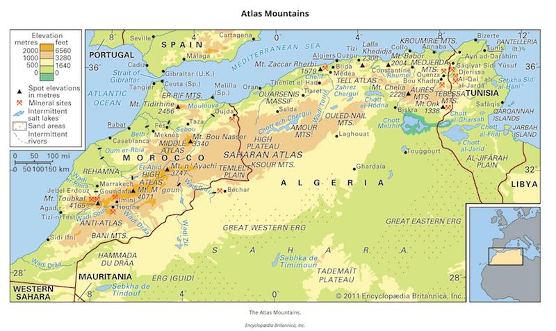 Magrebe, o Ocidente do mundo árabeislâmico (1) [MAPA: O