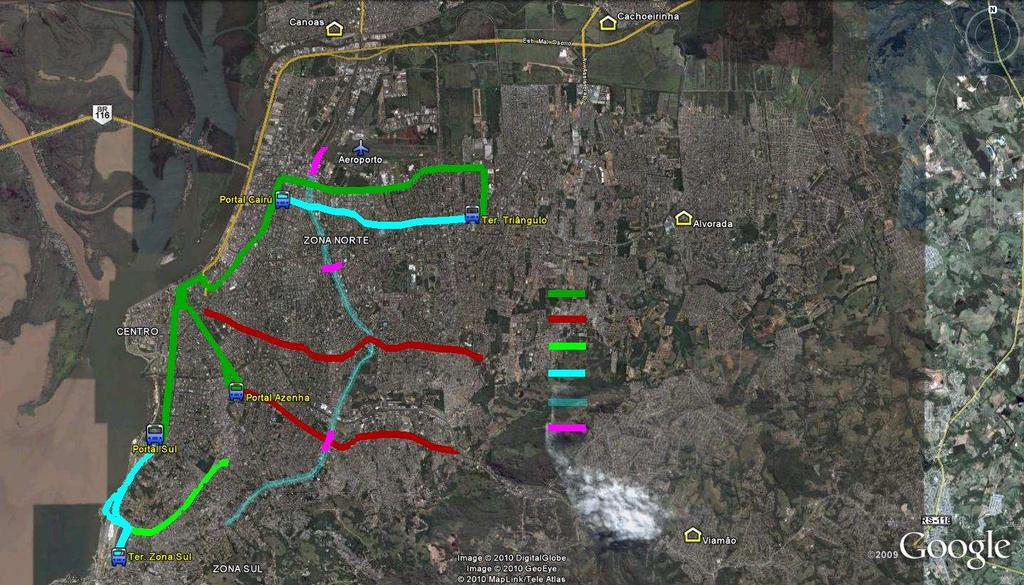 Obras Integradas/BRT e PAC da Mobilidade Projeto BRT de Porto Alegre BRT Prot. Alves e Bto.