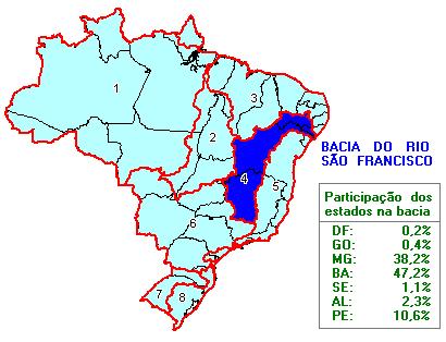 A seguir serão descritas a bacia do rio São Francisco e a metodologia empregada para o cálculo dos indicadores regionais.