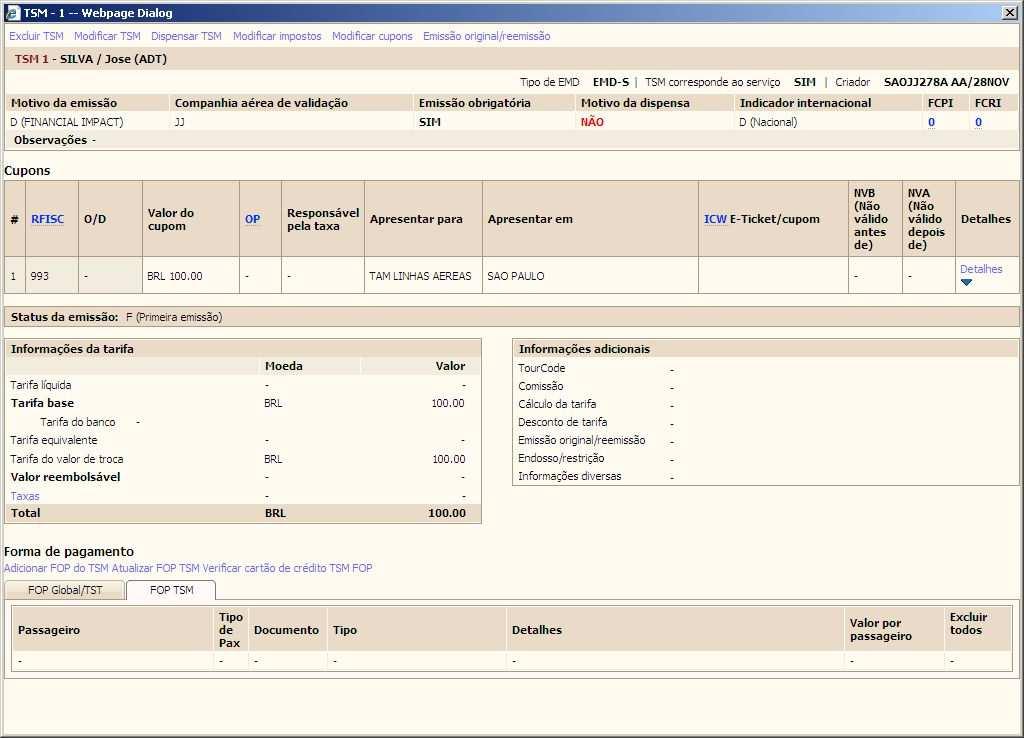 Efetue o mesmo processo de seleção para visualizar o EMD