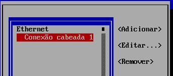 Lembre-se de informar a máscara de rede após o endereço IP. No exemplo ao lado a máscara é /24. Ao final, selecione OK ; Pressione Enter.