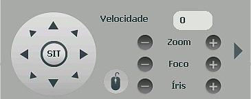 Traçar PTZ: clique neste botão para controlar a speed dome na direção desejada através do mouse.