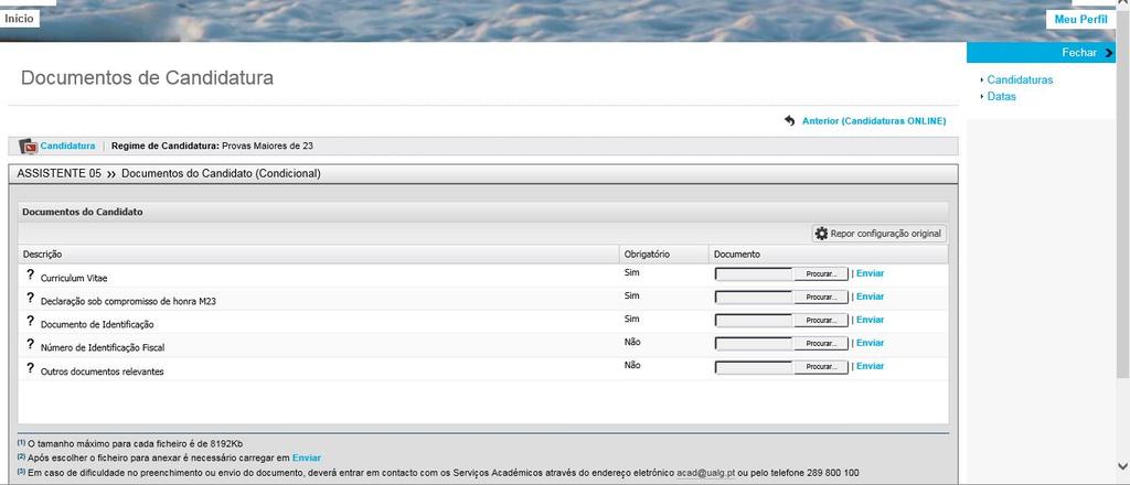 No caso de o documento ser composto por vários ficheiros, é necessário agrupa-los num único ficheiro, recorrendo a uma ferramenta como o ZIP.