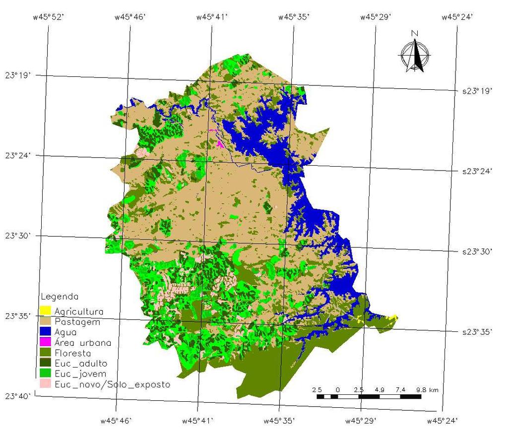 Figura 3. Classificação do uso e cobertura da terra de Paraibuna SP. 2.