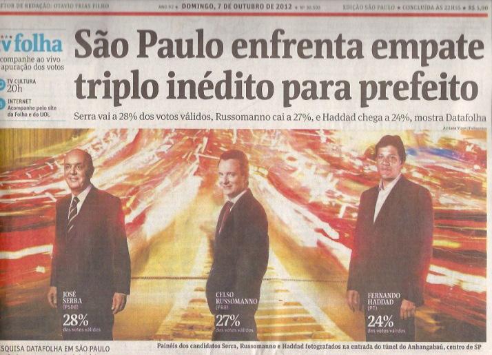 A cobertura da Folha de S.