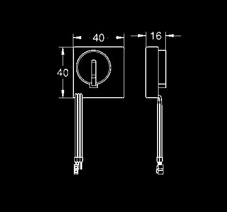 Transmissor Para Wc modulo receptor 39 141 000, 38 759 SD0 Frequência 868,4MHz Dual Flush