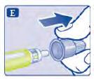 Você vai precisar dela após a injeção, para remover com segurança a agulha do sistema de aplicação.