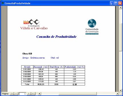 Relatórios Após a entrada dos dados nos formulários, conforme descrito anteriormente, o sistema é capaz de emitir diversos relatórios em papel timbrado da empresa cadastrada e logo da