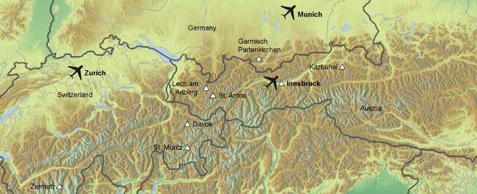 Regiões de Esqui» 1 Garmisch-Partenkirchen Região Classic / Zugspitze p Altitude: 705-2.