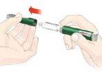 1 COLOCAÇÃO DO REFIL DE INSULINA Remova a tampa da caneta Coloque o refil Empurre o cursor para dentro