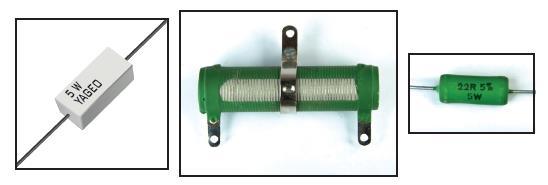 O resistor de filme metálico tem o mesmo formato e é fabricado da mesma maneira que o resistor de filme de carbono. O que o diferencia e o material resistivo depositado sobre o corpo de cerâmica.