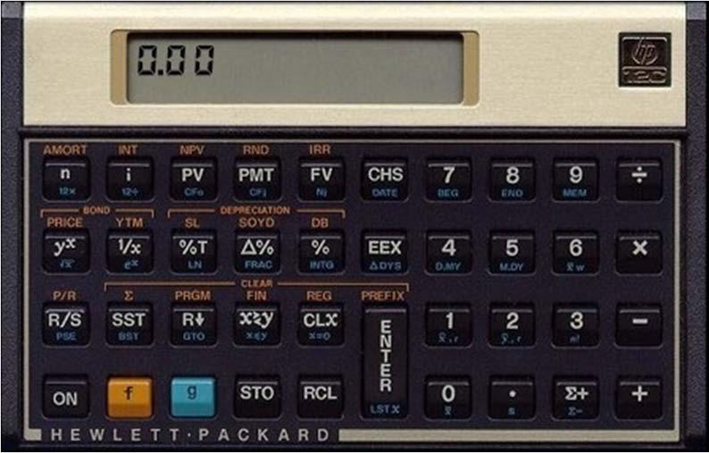 Taxa Interna de Retorno Através da calculadora HP-12C, utiliza-se: (f) (REG) Valor inicial(chs) (g) (CF 0 )