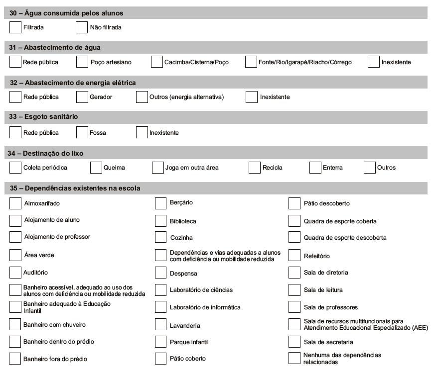 Abastecimento por Carro Pipa: Sem local para armazenar informar inexistente Se possui cisterna para armazenar informar cacimba/cister na Se a escola possui banheiro dentro do prédio, com chuveiro e