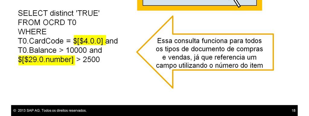 Para encontrar os números de item e coluna de um campo, selecione Visão > Informações do sistema e passe o cursor sobre o campo no documento ativo.