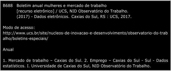 Dados Internacionais de Catalogação na Publicação (CIP) Universidade de Caxias do Sul UCS - BICE - Processamento Técnico Índice para o catálogo sistemático: 1.
