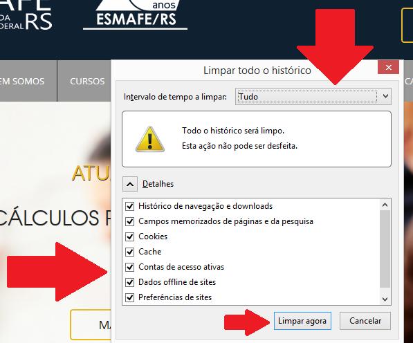 Lembramos que só pode haver uma janela do ambiente virtual aberta em seu login.