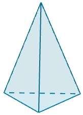 Veja outros exemplos de pirâmides: Pirâmide triangular Pirâmide pentagonal Pirâmide regular A pirâmide ao lado é identificada como pirâmide regular, por ter em sua base um polígono regular e altura