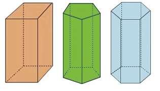base Base do prisma Aresta lateral Base do prisma O prisma apresentado é identificado como prisma triangular.