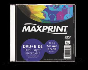 regravá-lo INFORMÁTICA DVD+R DUAL LAYER Armazena dados, músicas, imagens, vídeos e filmes Solução completa para aplicações de alta performance Gravação e reprodução em