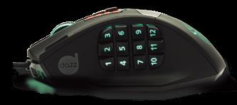 Possui 17 botões Acessórios para PC Mouse Griffon 8200 DPI