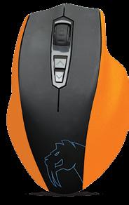 Mouse Byakko 5200 DPI Botão para mudança de resolução progressiva