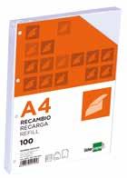 CADERNOS AGRAFADOS DIN A4 REF. IMPRESSÃO 54412 LA14 QUADRICULA 5 mm 1 54411 LA13 PAUTADO 10 54413 LA15 LISO 10 DIN A5 REF.