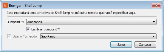 REALIZAR SHELL JUMP PARA UM DISPOSITIVO DE REDE REMOTA Com o Shell Jump, conecte-se rapidamente com um dispositivo com SSH ou Telnet habilitado para usar a funcionalidade linha de comando no sistema