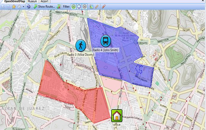 Localização e Controle Localização GPS / GLONASS com rotas e controle de velocidade Múltiplas