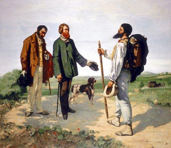 Bonjour Monsieur Courbet, 1854, óleo sobre tela, 149x129cm, Museu Fabre,