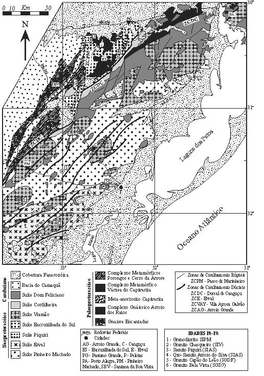 Figura 3: Mapa geológico do Batólito