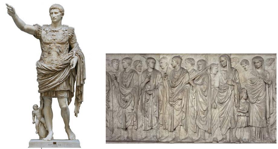 influenciando a pintura, escultura e arquitetura, como por exemplo podemos observar nas construções romanas.