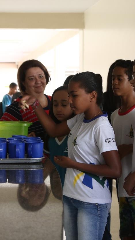 Alimentação saudável e prevenção da obesidade infantil nas escolas públicas Ambiente escolar terá: Acompanhamento do peso e estado nutricional dos escolares; Encaminhamento para a atenção básica