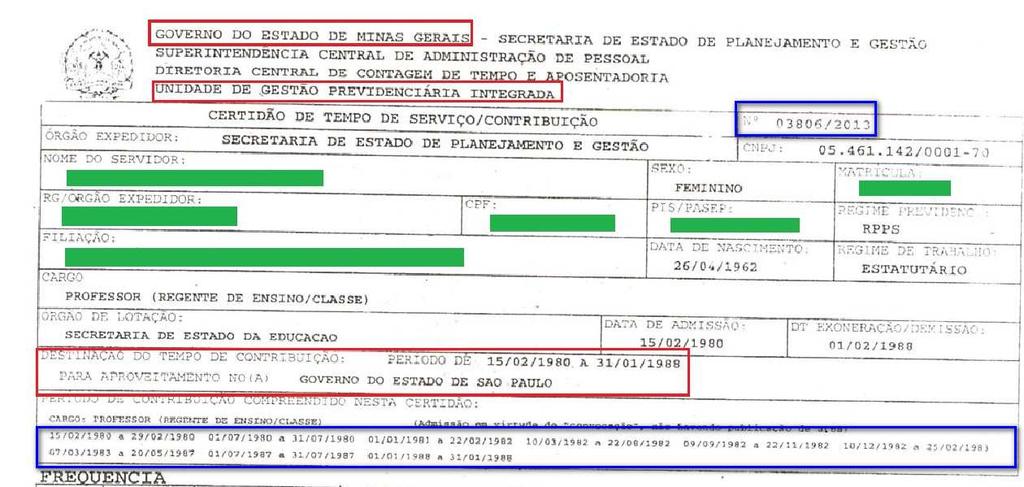 4.5.3 CERTIDÃO Certidão DE de RPPS com COM mais de MAIS um período. DE 1 PERÍODO ATENÇÃO!