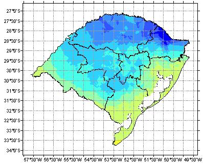 (2007) relata que em 2100, a região Sul do Brasil registrará elevação no volume de chuvas de 5 a 10%; ou seja, chuvas mais concentradas.
