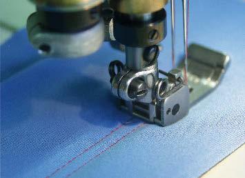 SELECÇÃO DO SISTEMA DE AGULHAS Por norma, o sistema de agulhas é predefinido pela máquina e pela operação de costura seleccionada.