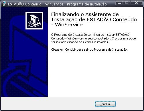 -Serviço instalado: Todas as configurações do serviço estão nos seguintes arquivos: AE.ContentService.WinService.exe.