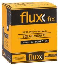 MSPRO100 FCVBP300 300 ml Branco 12 FCVCZP300 300 ml Cinza 12 FLUX FIX PUPRO100 é um cola e veda de poliuretano para selagem e vedação de juntas de dilatação no sector da construção, incluindo